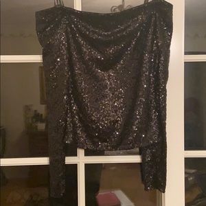 Designer Sequin Long Sleeved Top